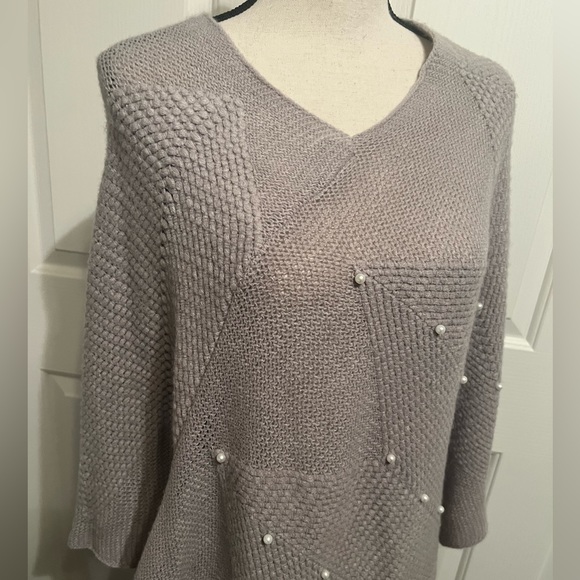 Pearl Sweater Poncho - Picture 2 of 7